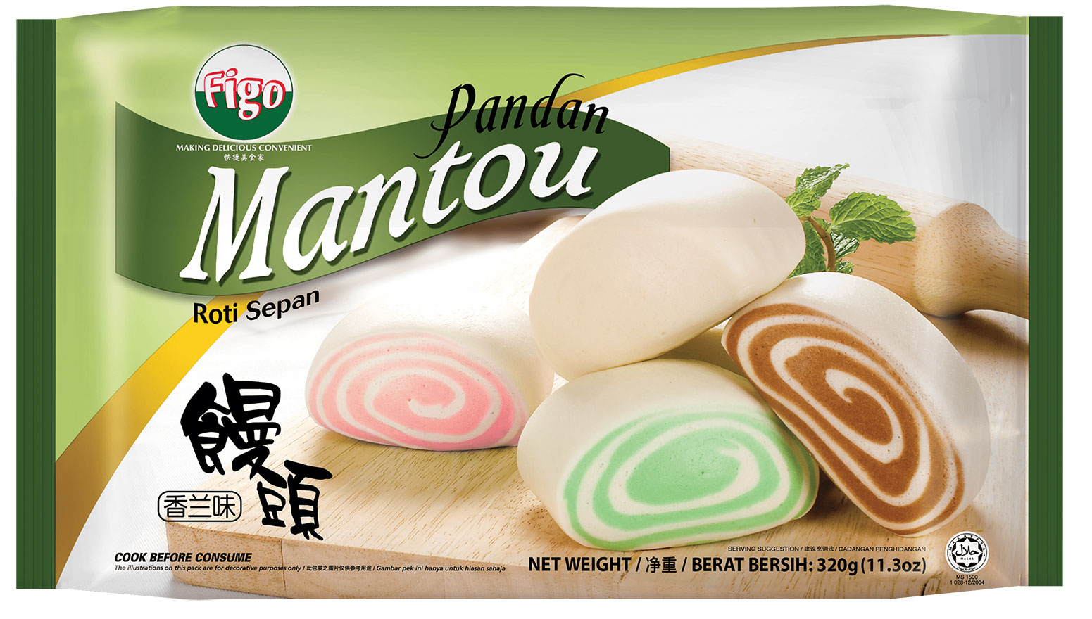 Figo Mantou - Pandan